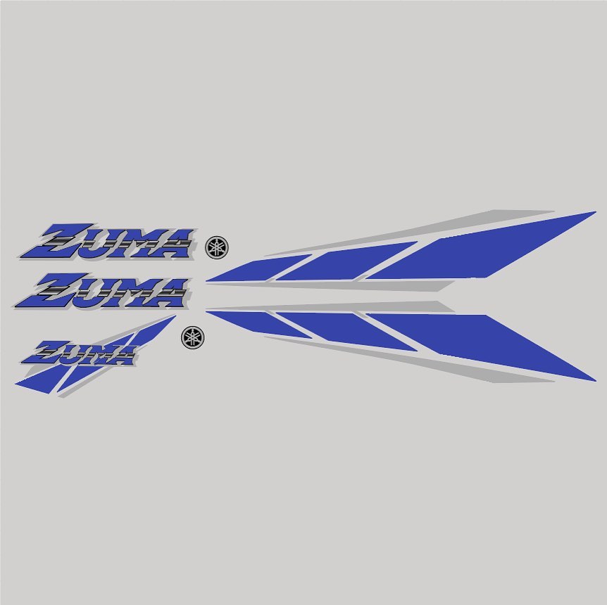 Yamaha Zuma / C3 Rims Decals & Headlight Vinyl Graphics – Pick Any Colors, Custom Look
