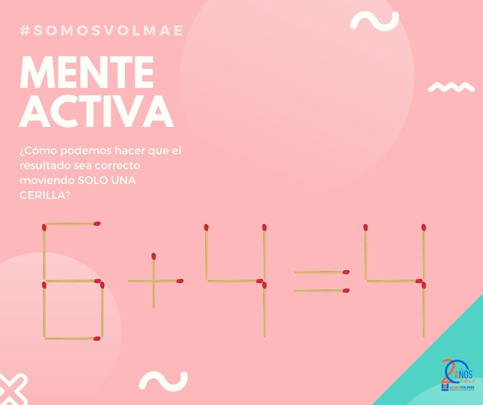Grupo-VOLMAE - Hoy en #MenteActiva os traemos un acertijo...