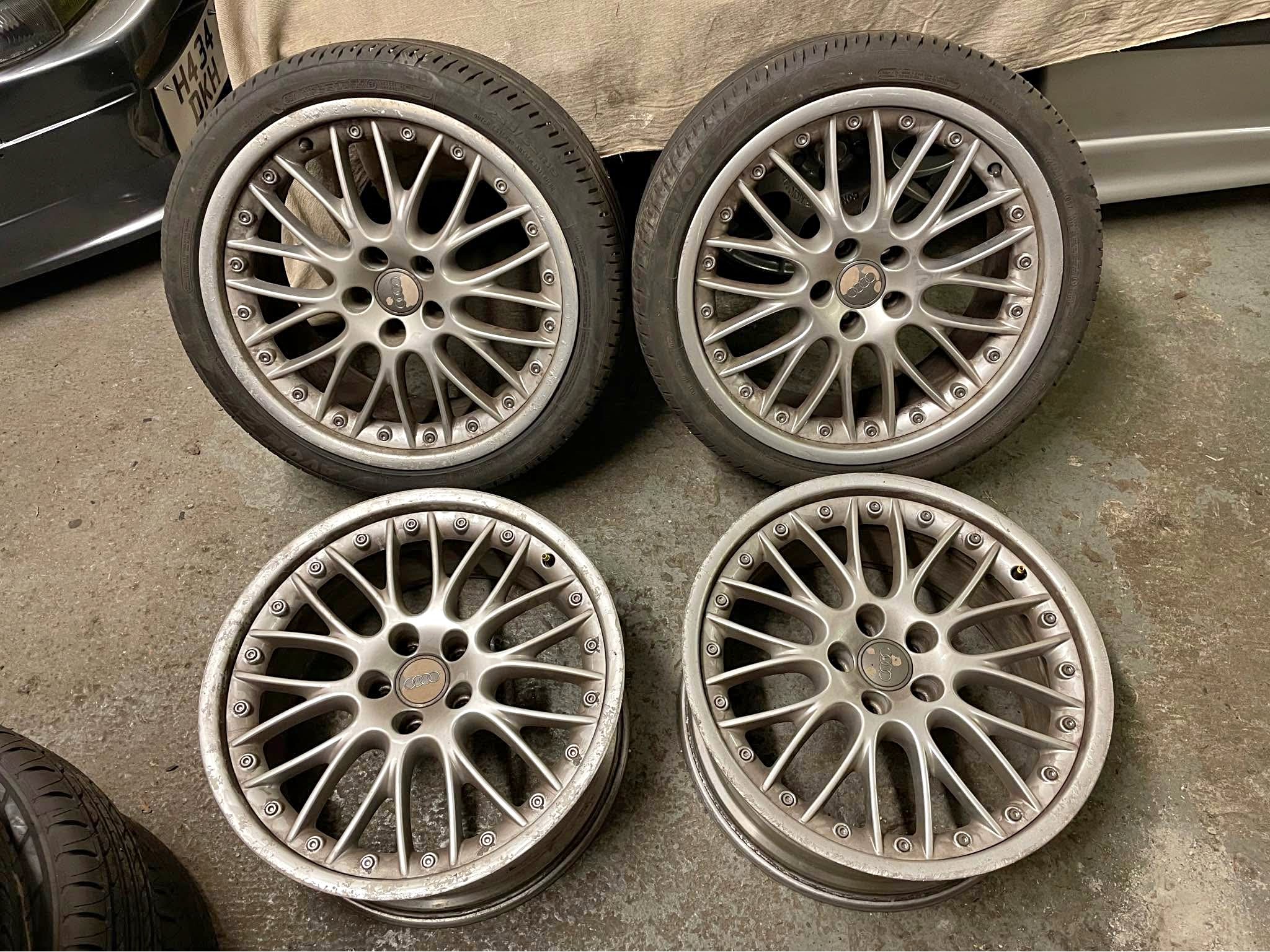 19x9 GENUINE AUDI 5X112 SPEEDLINE SPLIT RIMS ALLOY WHEELS 8TO601025P ...