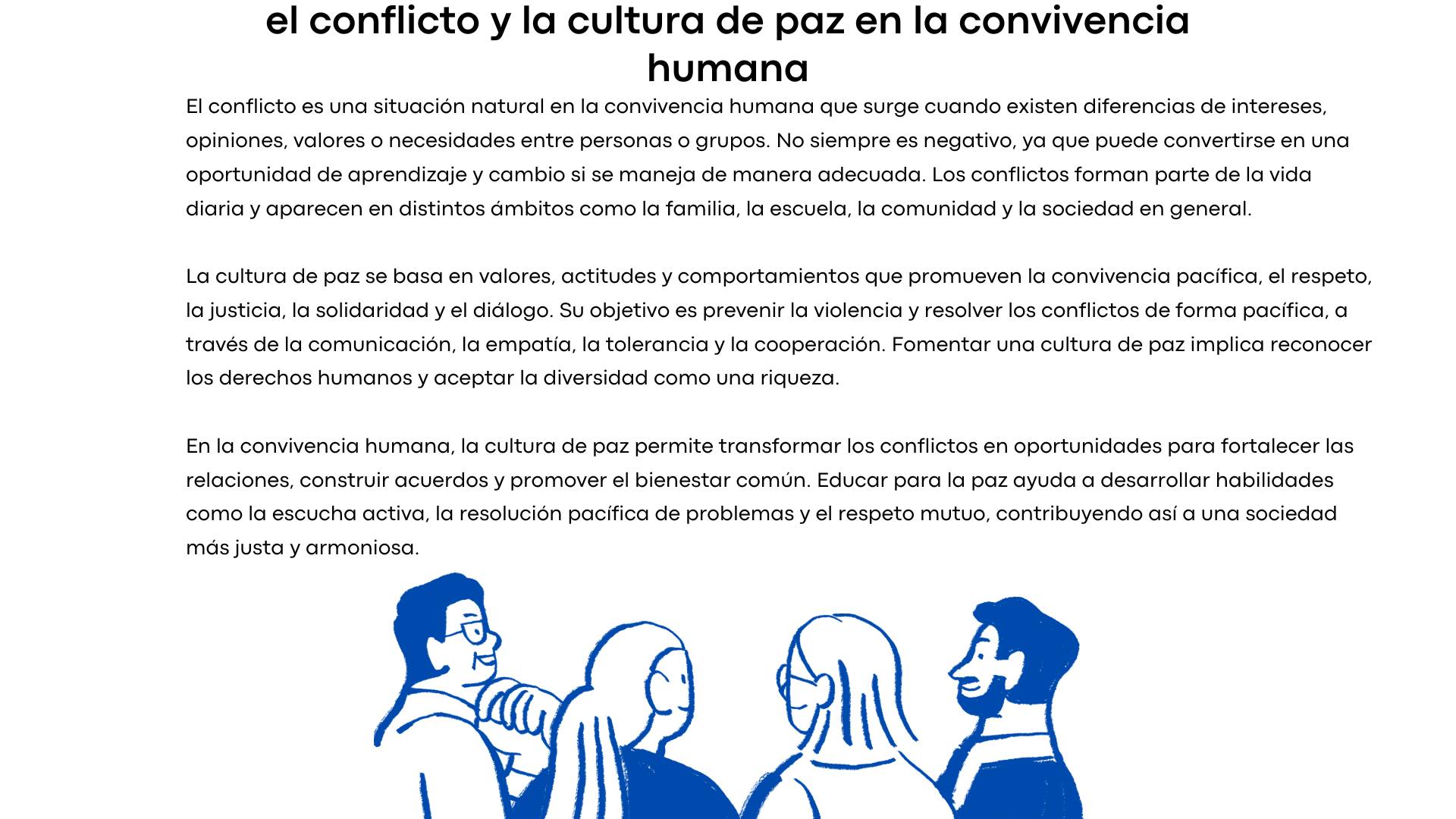 Supervision - 🌍 El conflicto y la cultura de paz en la convivencia ...