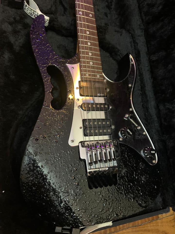 Ibanez Jem7vwh with sustainer mod review