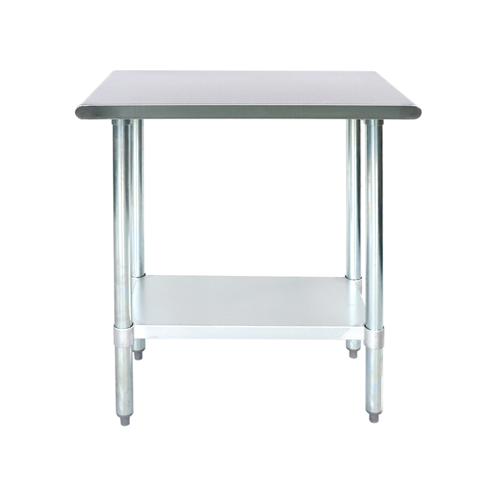 3-Tier Stainless Steel Work Table With Wheels – Commercial Kitchen Prep Table, 90x60x80cm, Heavy Duty & Rust-Resistant | For Restaurant, Garage, Home