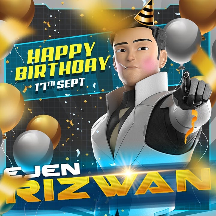 Ejen Ali - 🎉 SELAMAT HARI JADI EJEN RIZWAN! 🎉 Kami masih... | Facebook