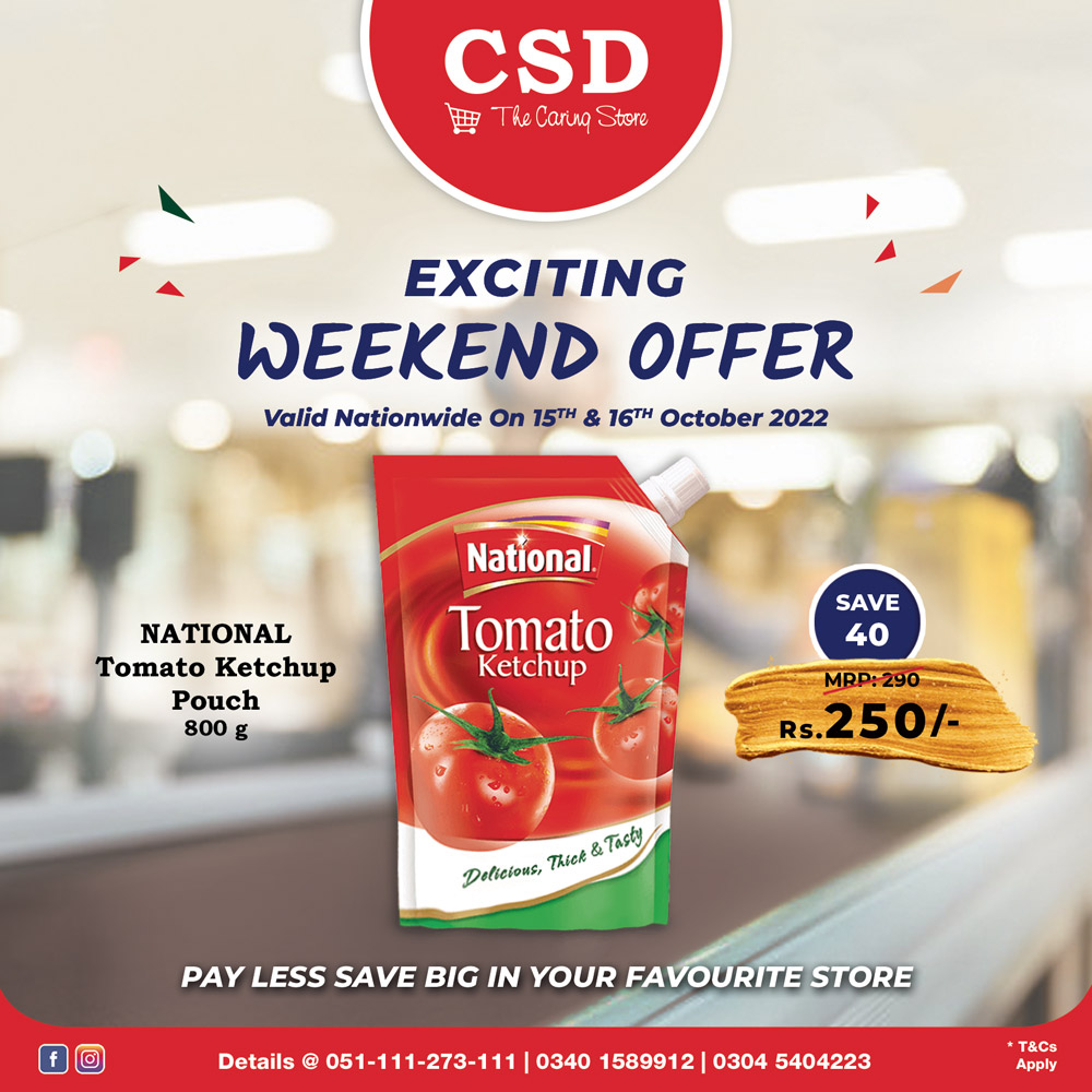 CSD Pakistan - CSD Weekend #Offers On Markets Top Brands...