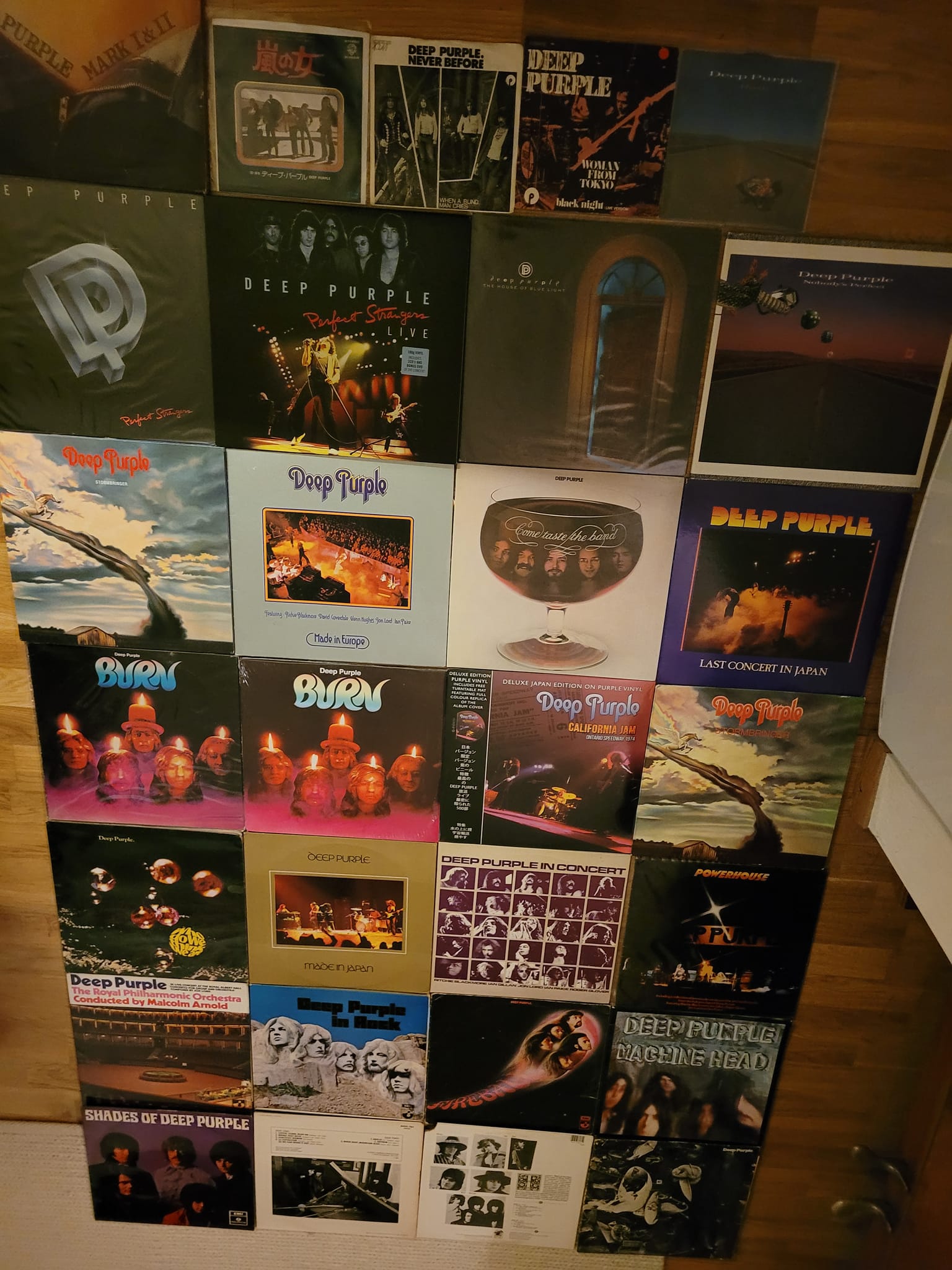 Deep Purple vinyl collection including rare editions