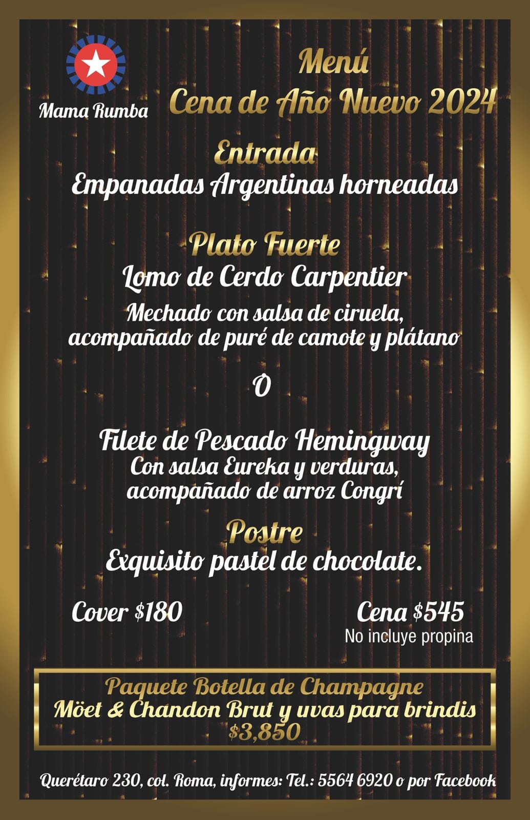 Mama Rumba ROMA - ¡Ya está aquí nuestro menú! Gran Cena... | Facebook