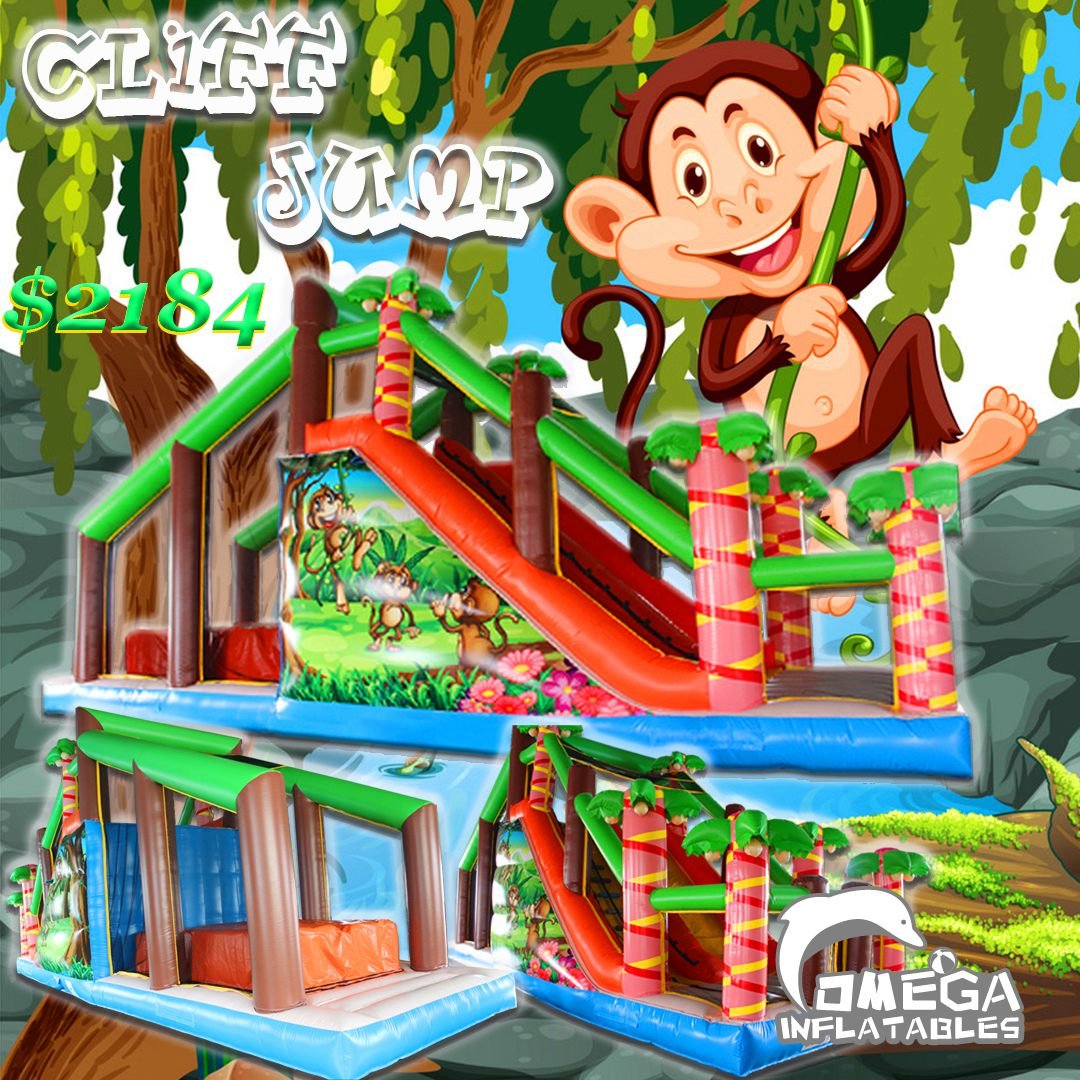 🌳 🙊 Jungle Monkey Cliff Jump,... - Omega Inflatables Factory | Facebook