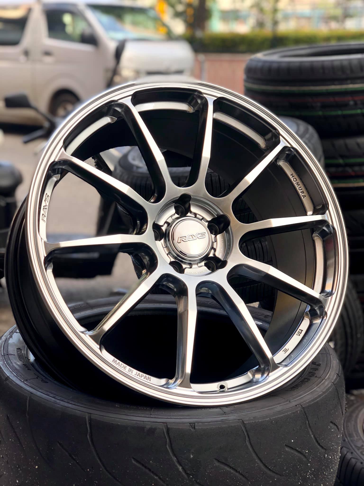 RAYS HYUGA HP10 20X8.5 et38 5x114.3 Shining Silver Face-1 Rage