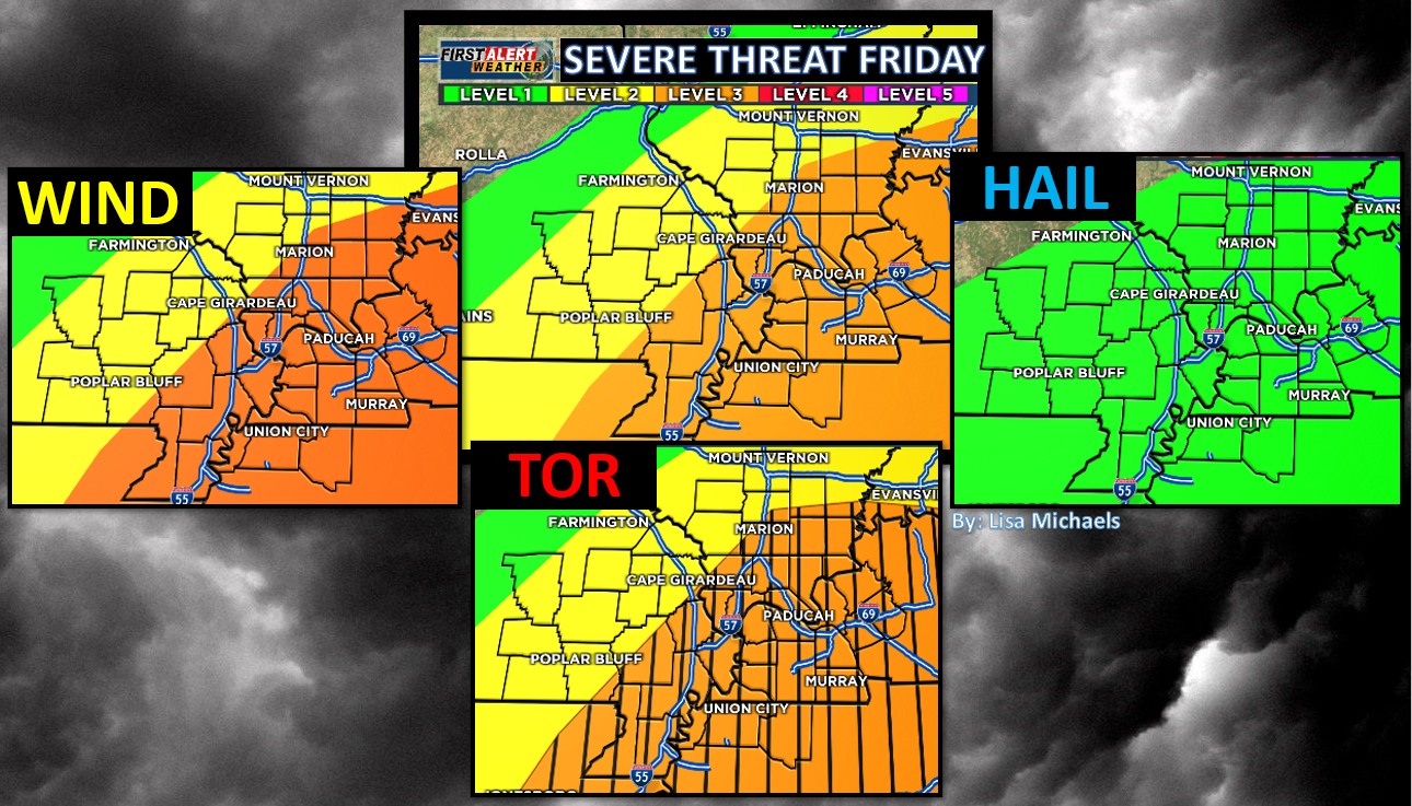 FIRST ALERT ACTION DAY today: The threat for severe storms has
