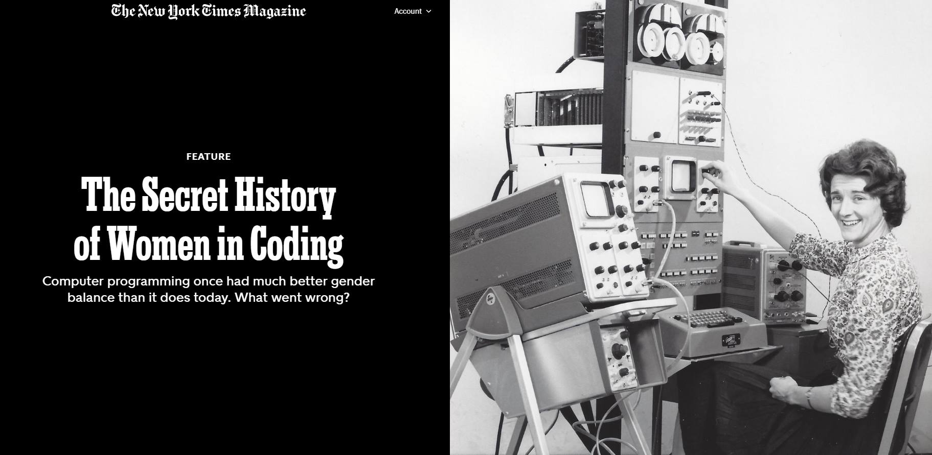 The World's Best Longform - The Secret History of Women in Coding [39 Minutes] Computer ...