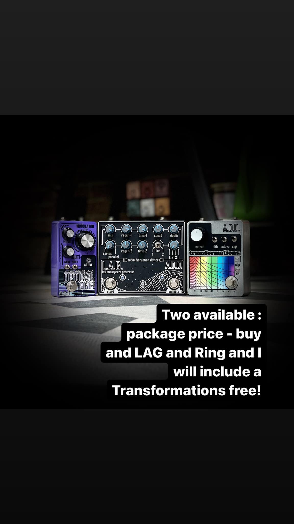 Audio Disruption Devices - effects pedals and custom etched