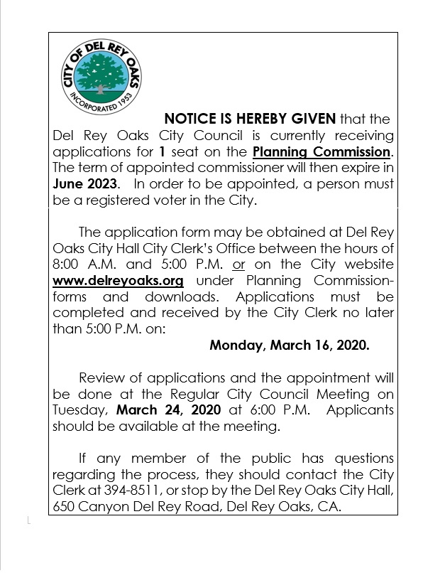 Del Rey Oaks Chamber of Commerce | Seaside CA