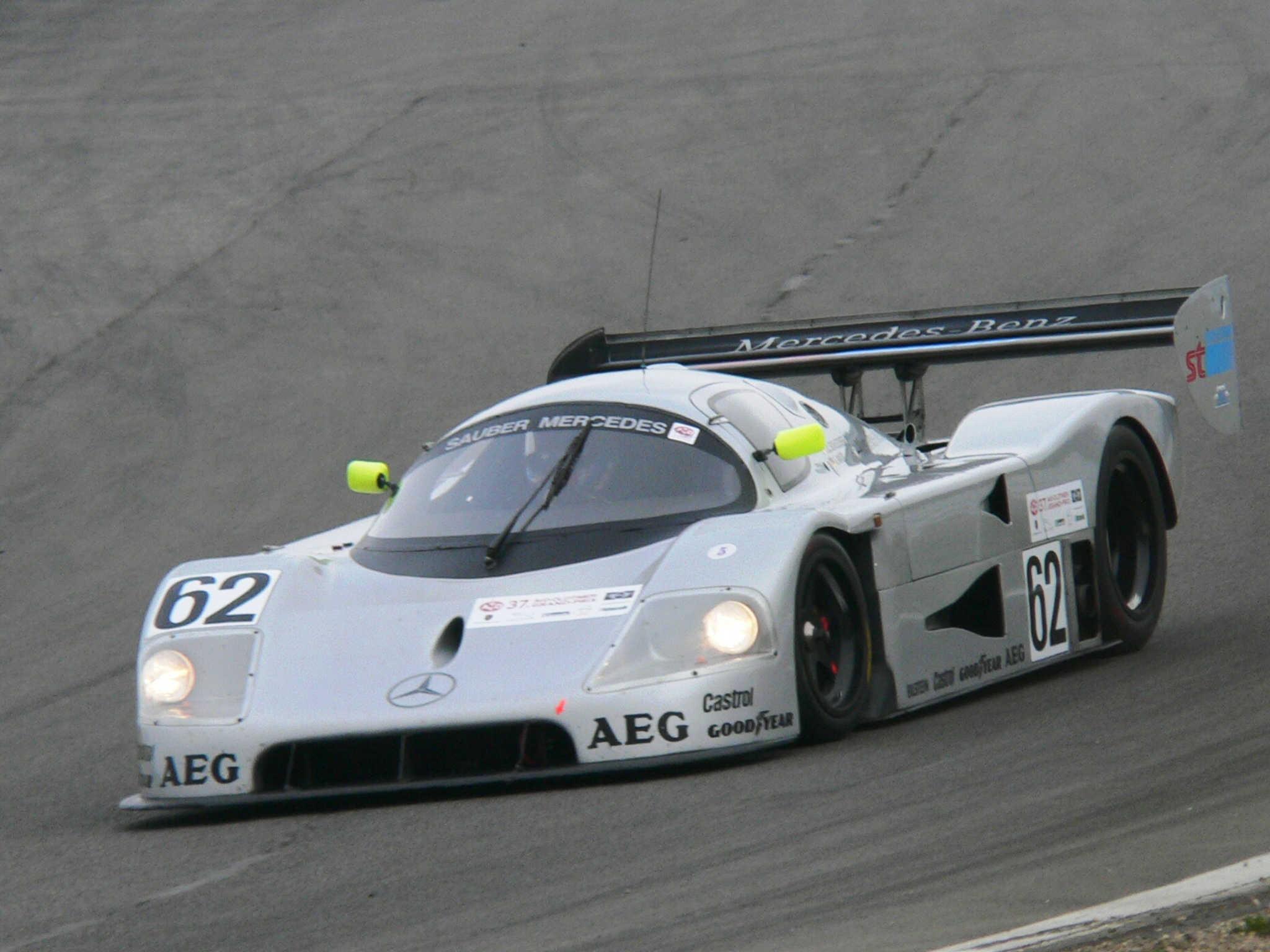 The Sauber Mercedes together with the gorgeous Kouros colour