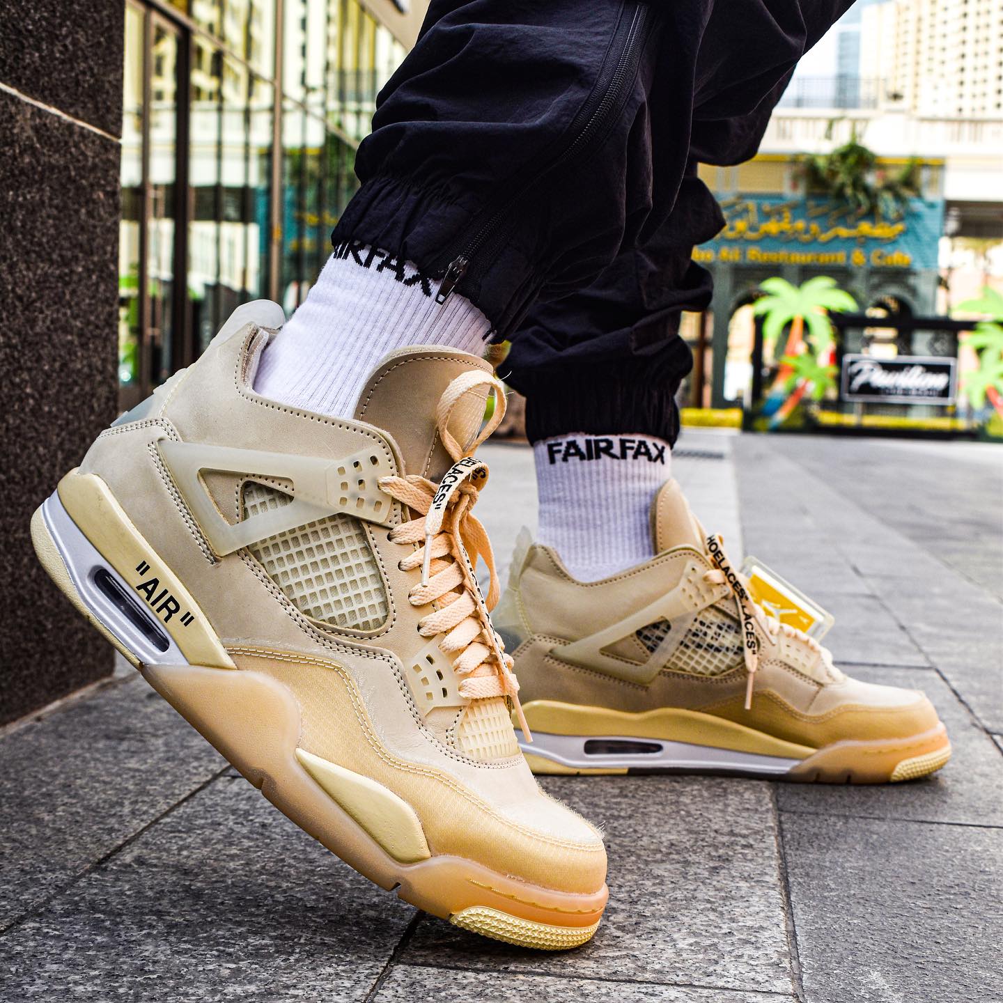 靴シューズ OFF WHITE AIR JORDAN 4 RETRO SP OFF