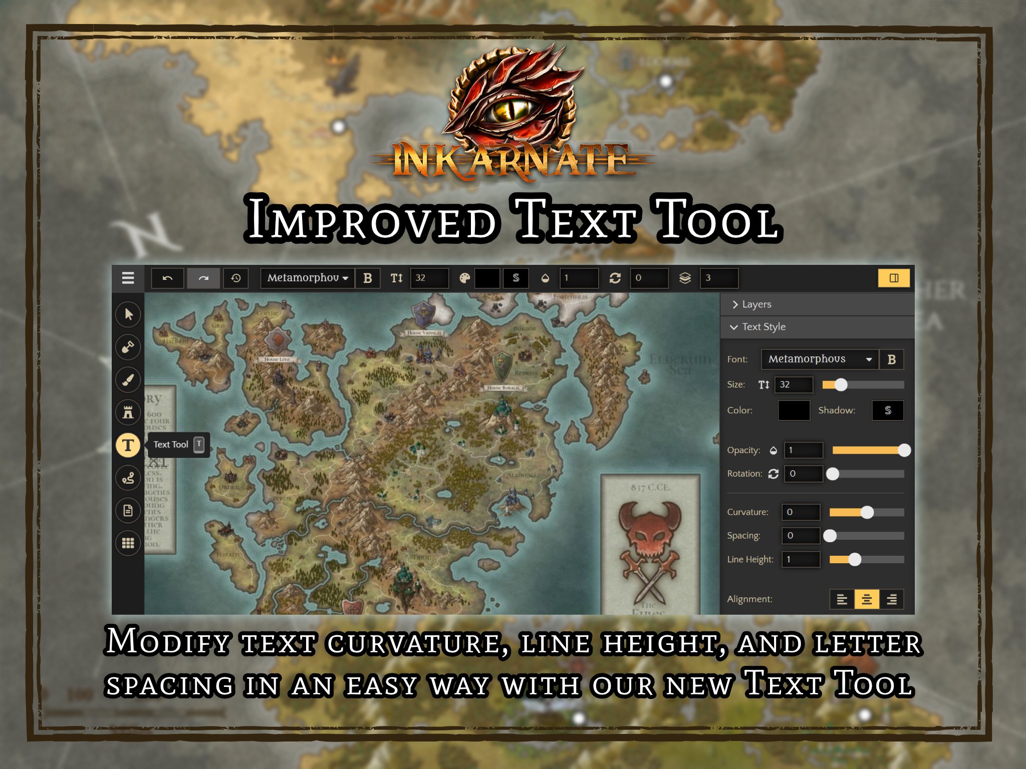 Inkarnate - Inkarnate 1.0 ️ Improved Text Tool ️ . You can now modify ...