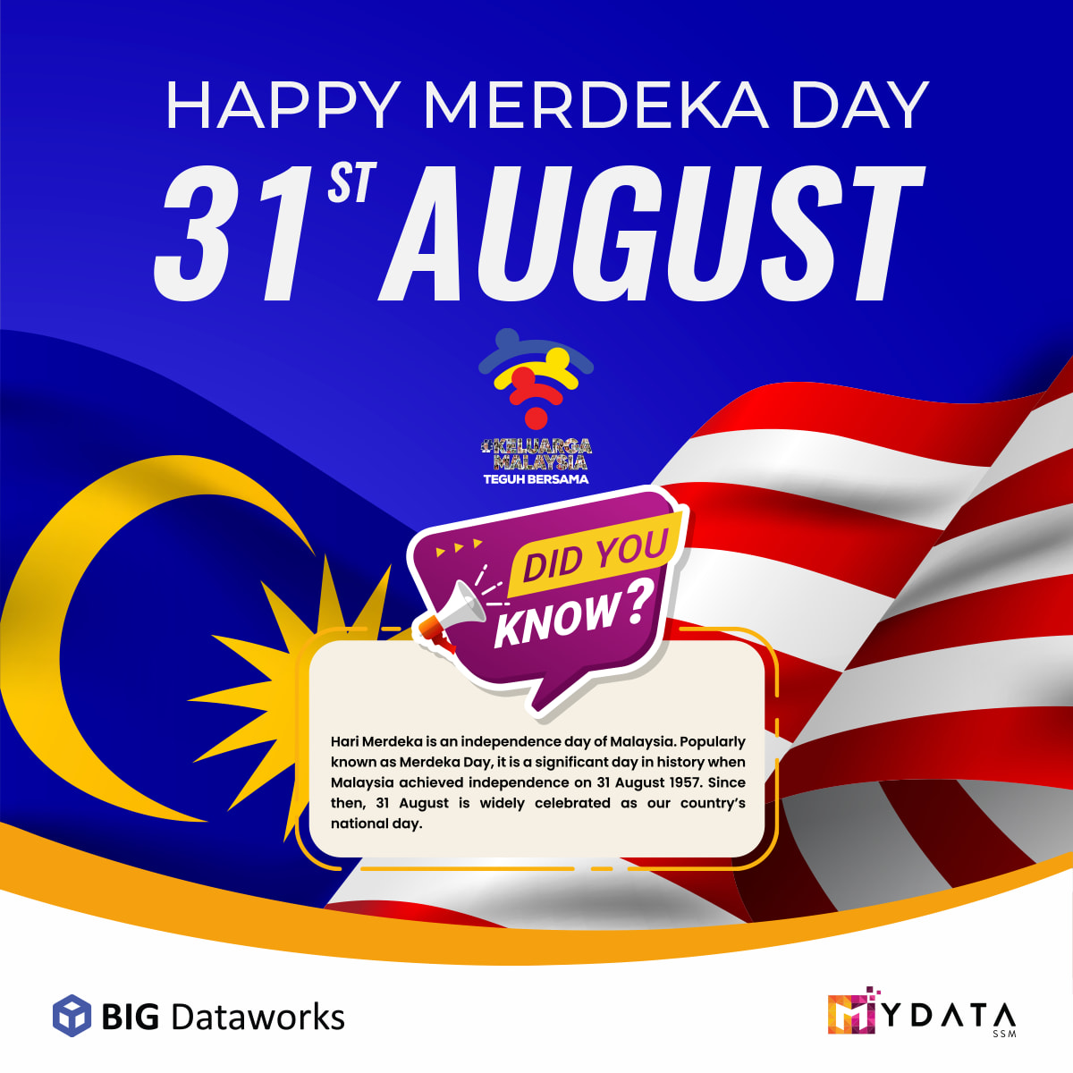 MYDATA-SSM - Happy 65th Merdeka Day to all Malaysians from... | Facebook