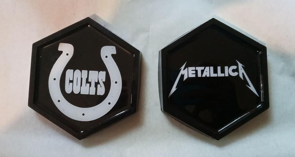 DS Designs - $10 Custom Coasters #Ravens #Colts #Metallica | Facebook
