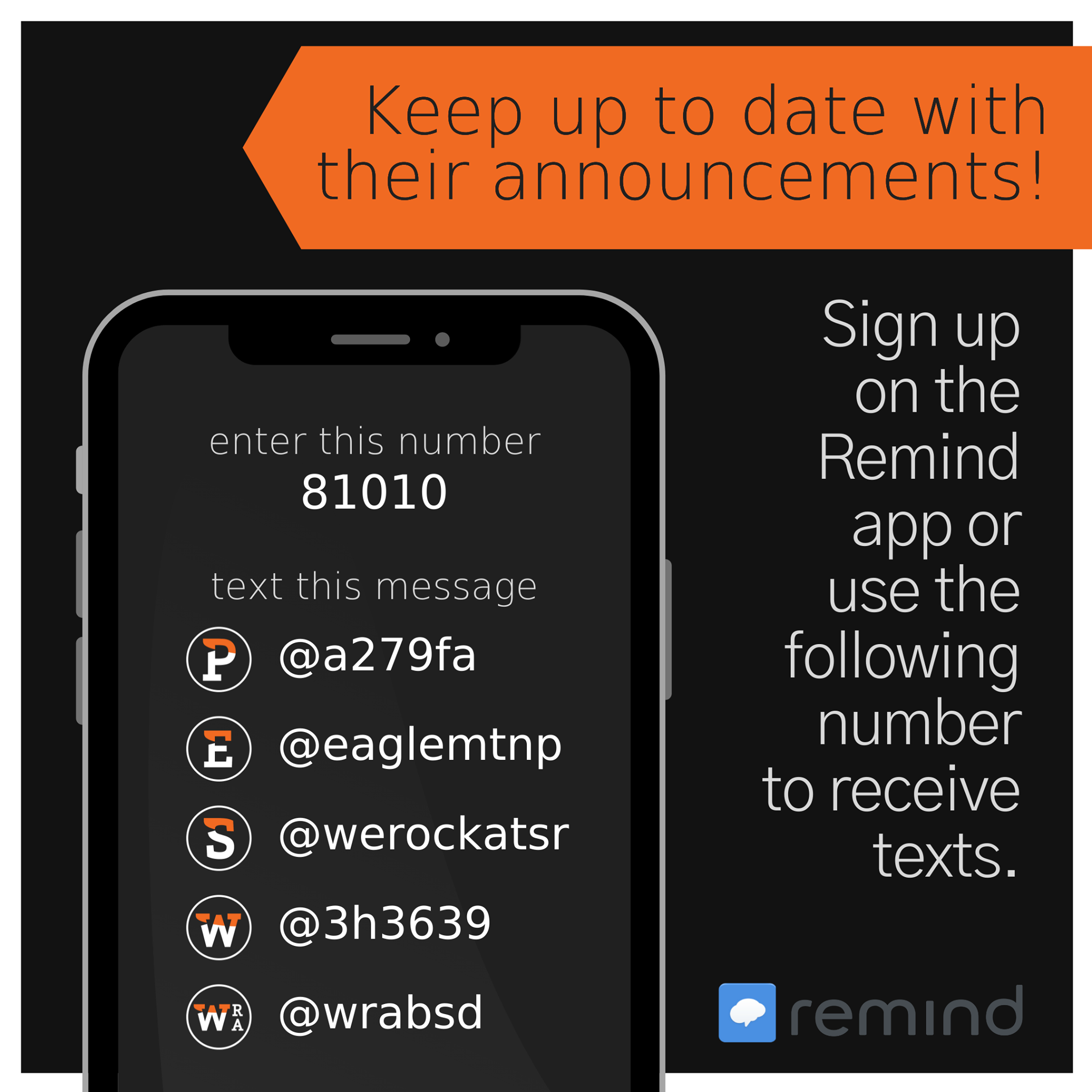 Here are the Remind codes... - Batesville High School Charter | Facebook