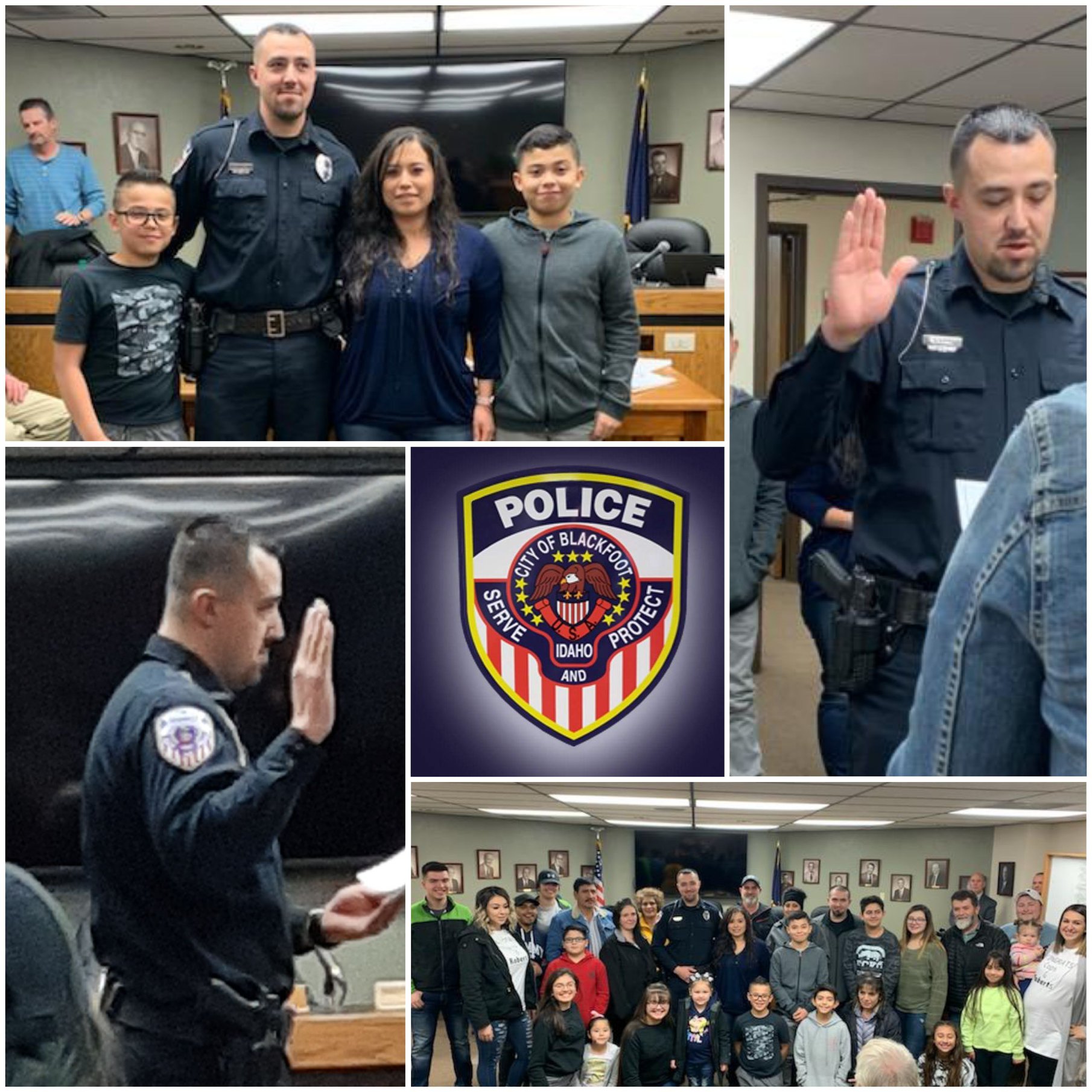 Blackfoot - Officer Robert Lora was sworn in as a Blackfoot Police ...