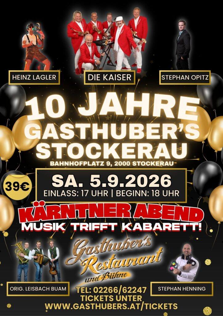 10 Jahre Gasthuber's Bühne