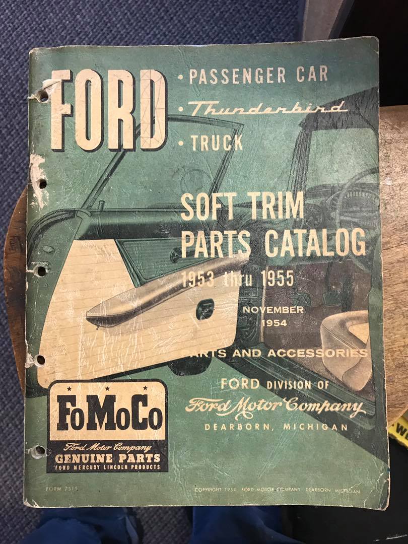 I'm cleaning up and found my original'54 ford catalog… thought you
