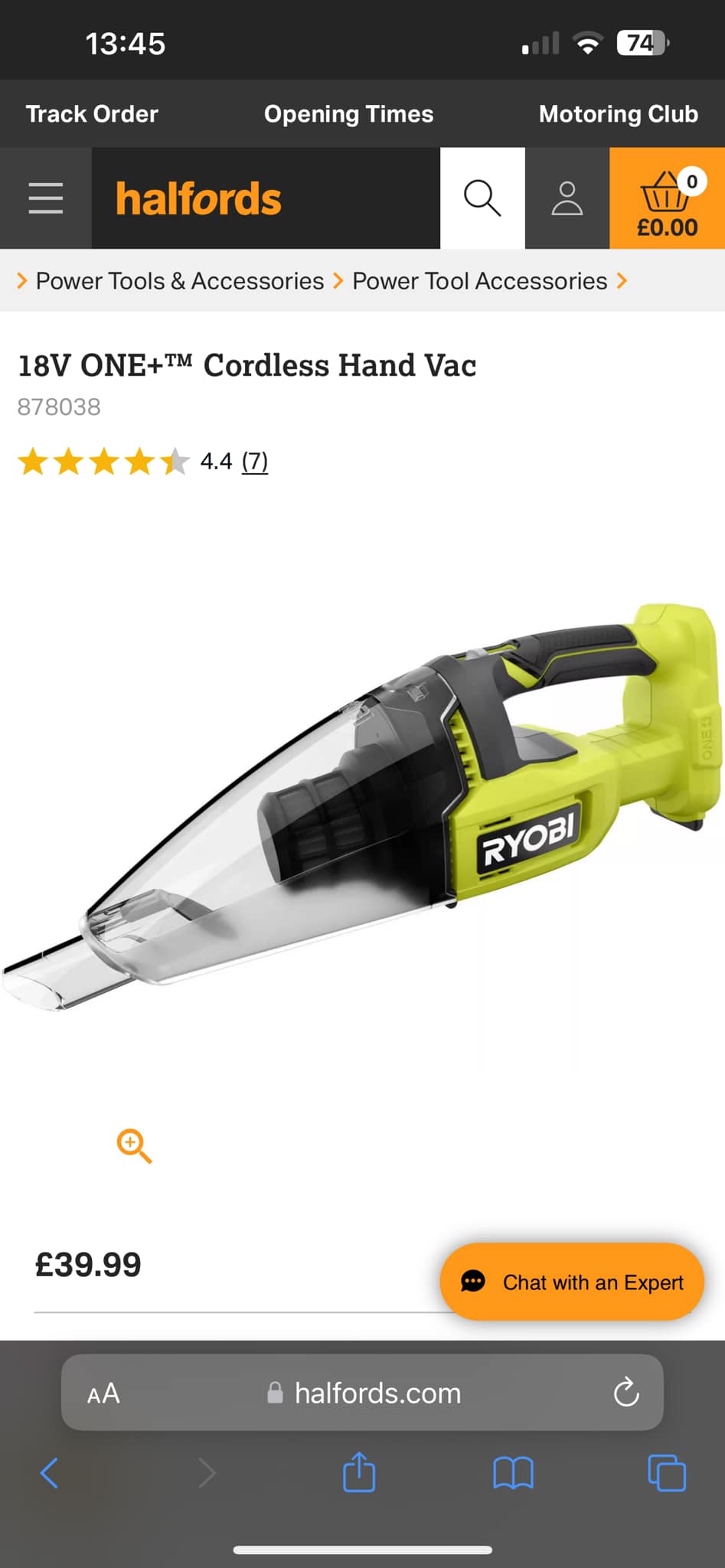 RYOBI ONE+ 18V Cordless Hand Vacuum with Powered Brush (Tool Only) PCL700B - The Home Depot