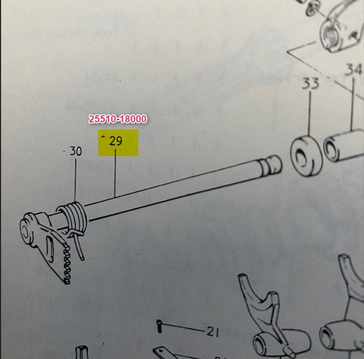 Gear Lever Suzuki RM250 RM500 PE175 PE250 TS185 TS250 MCS Shift Rm Pe Ts 175 185 250 500 1979 1985 Fg3