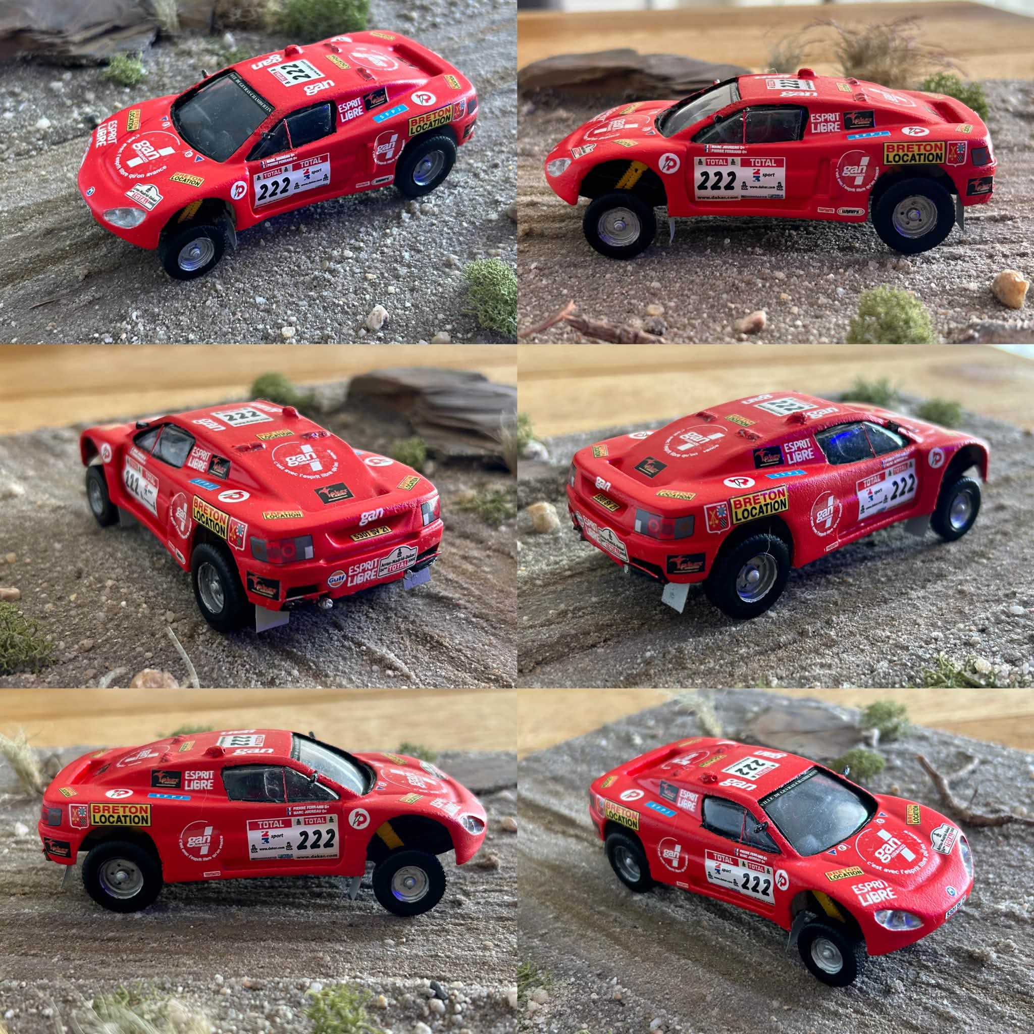 Dakar 2002 Buggy Mega Track Équipage Joineau/Ferrand Abandon Kit RR43