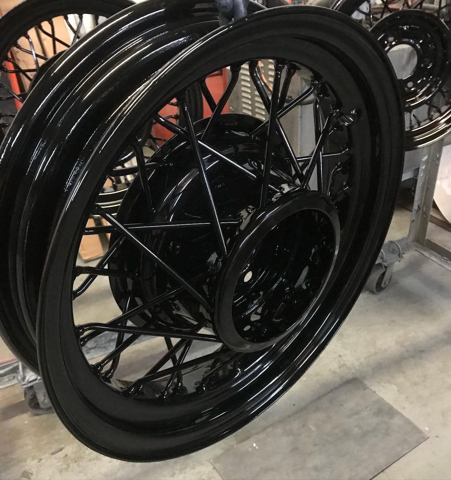 Vintage wire rims brought back... - Pristine Powder Coating | Facebook