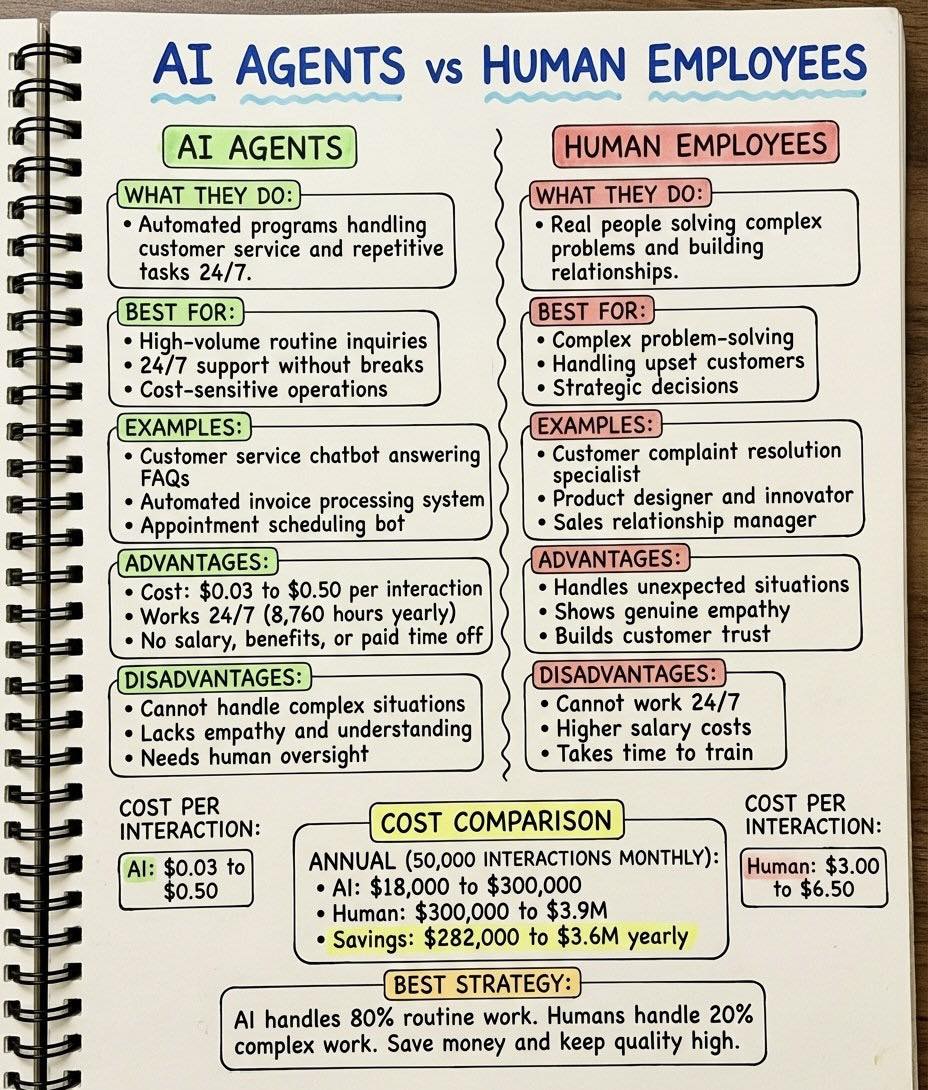 Vido - 🤖 AI Agents vs Human Employees Who Wins in Business? 👩🏽‍💼👨🏽‍💼 ...
