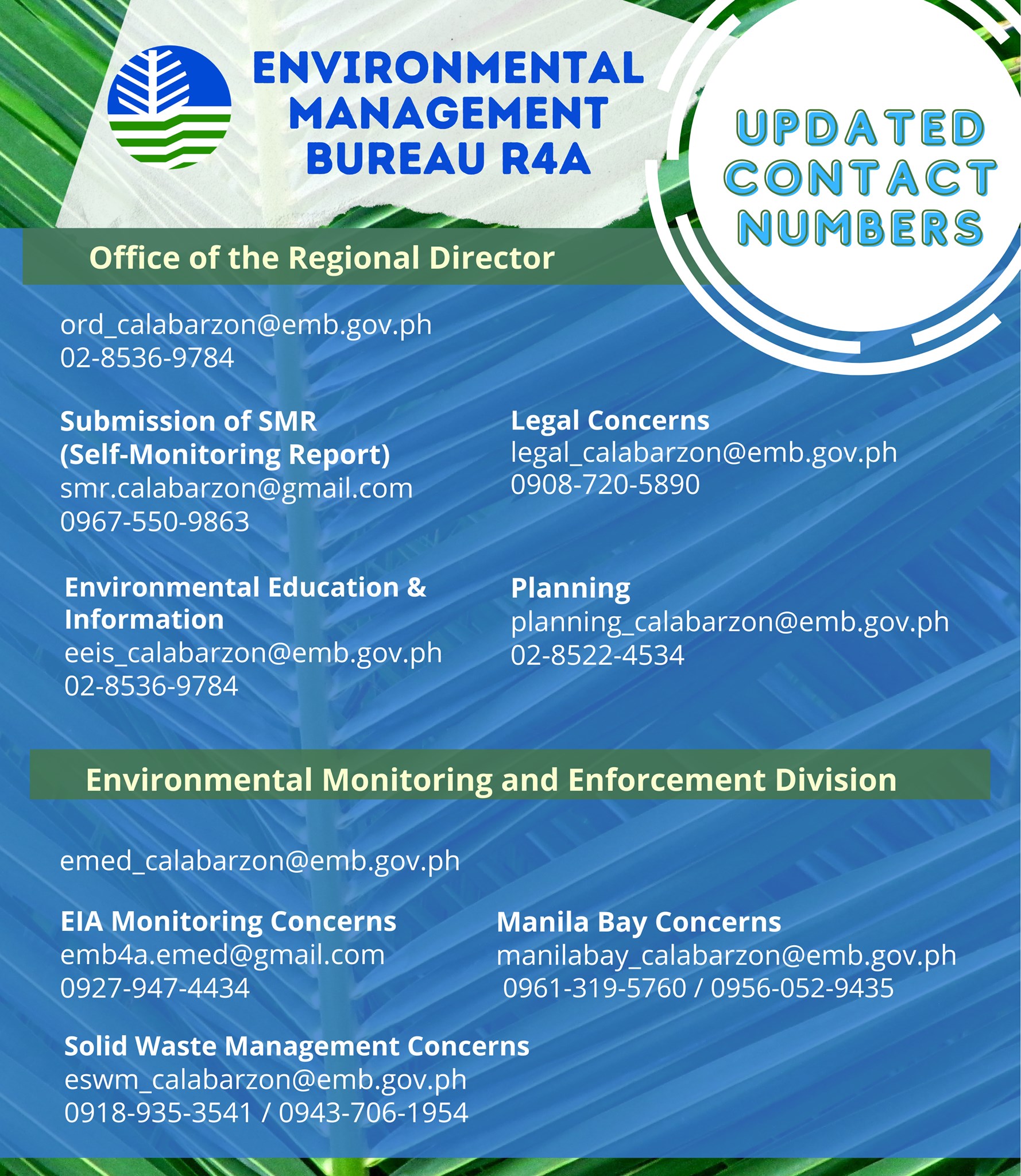 EMB Solid Waste Management Section Calabarzon Region | Manila