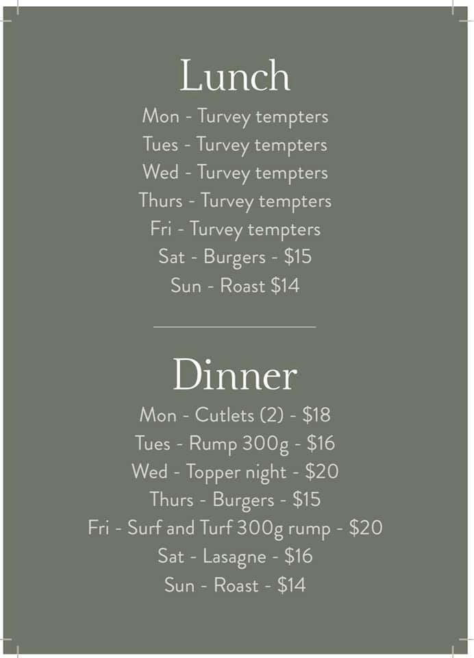 As requested... OUR NEW MENU 🍺🍔🍕🥩 Our... - Turvey Park Hotel | Facebook