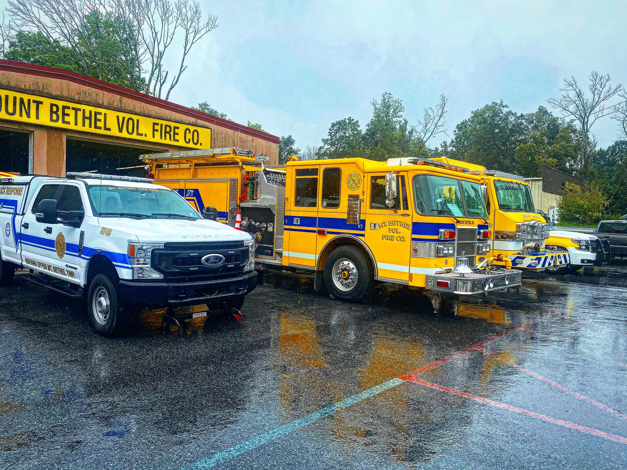 This afternoon members of the... North Bangor Fire Company