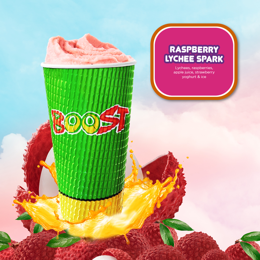 Lychee Love + Raspberry Rhythm... - Boost Juice Bars Thailand