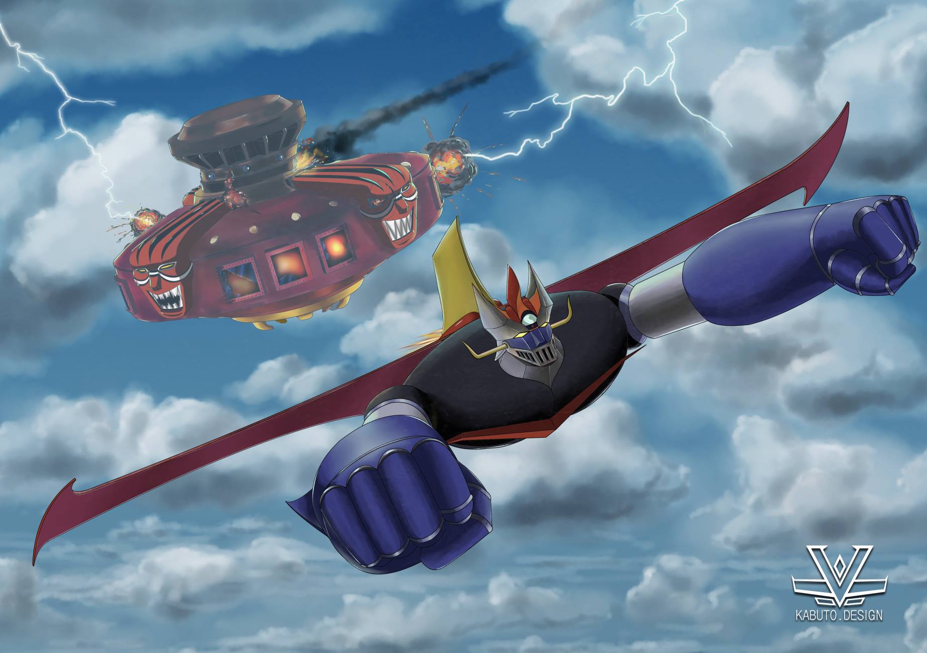 Mazinkaiser-ZX II illustration by PaintedMike