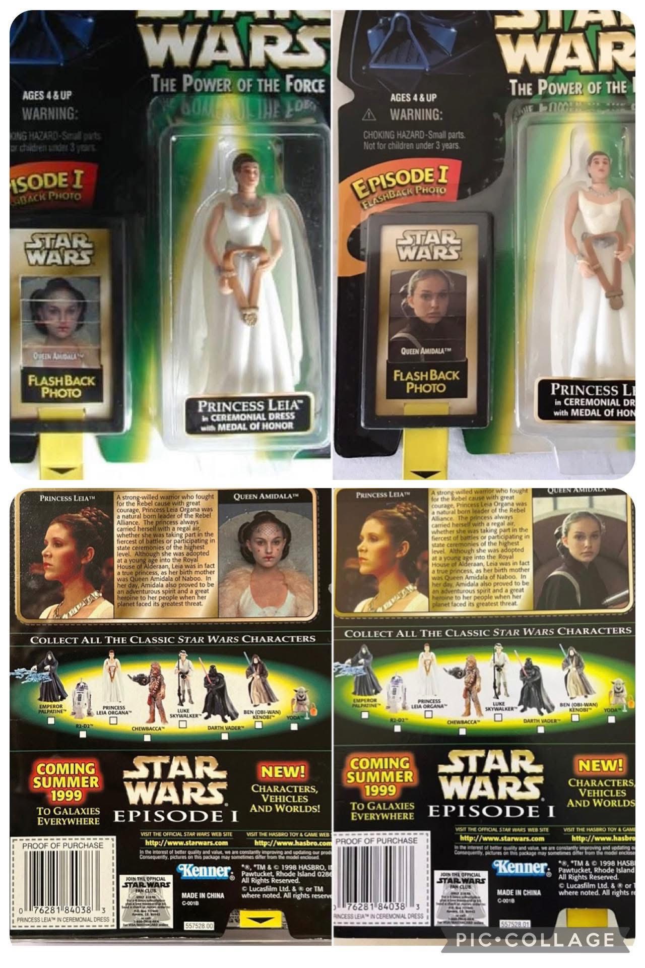 Figurine Hasbro Star Wars Princesse Leia Flash Back 1999 - Très Bon état