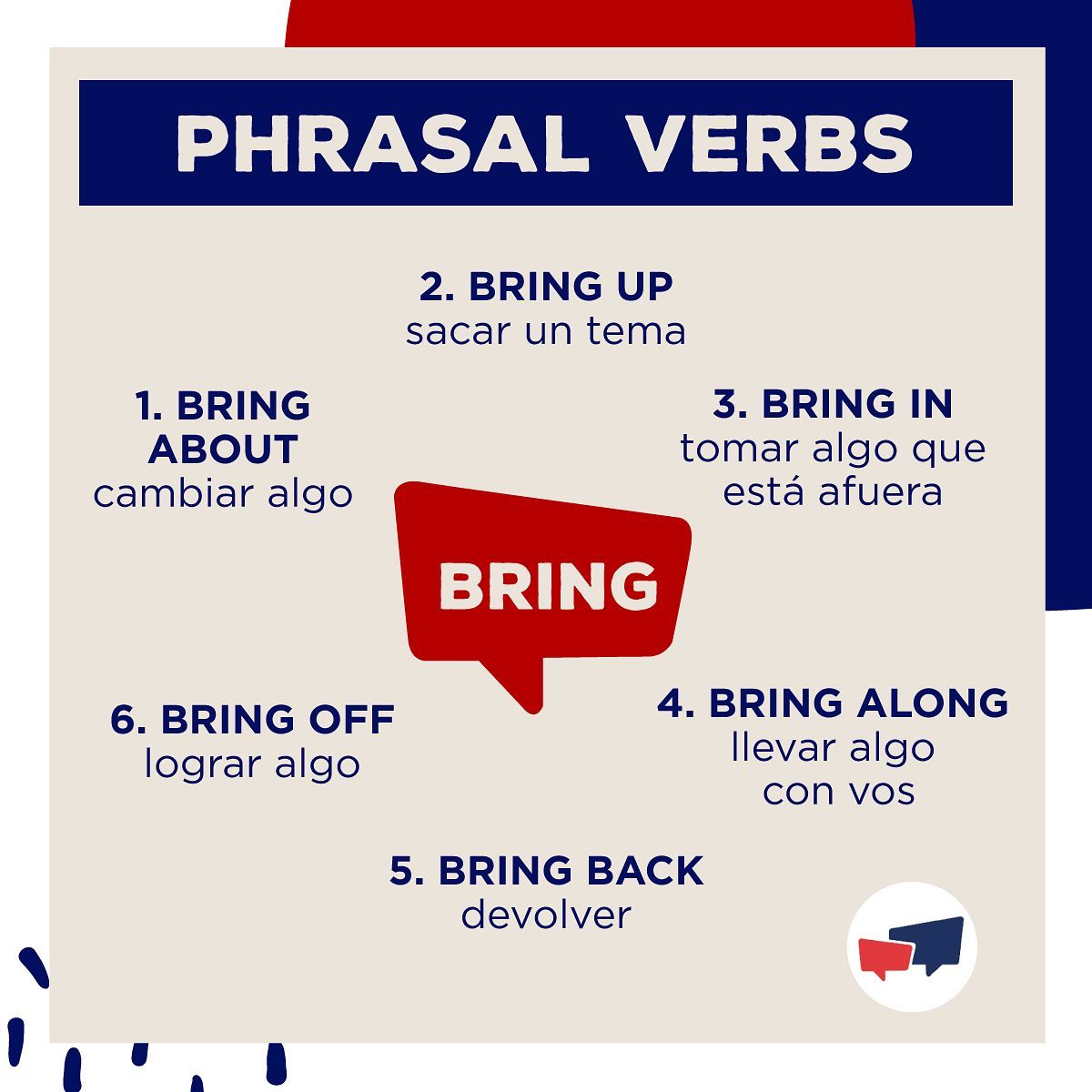 Phrasal verbs with “BRING” 👉🏻... - Inglés en Buenos Aires