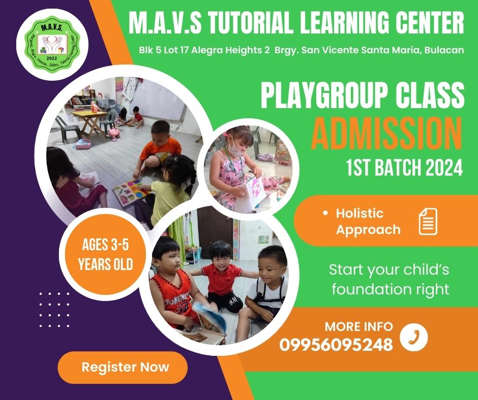 Registration for the 1st batch of the 2024 playgroup class is NOW OPEN ...