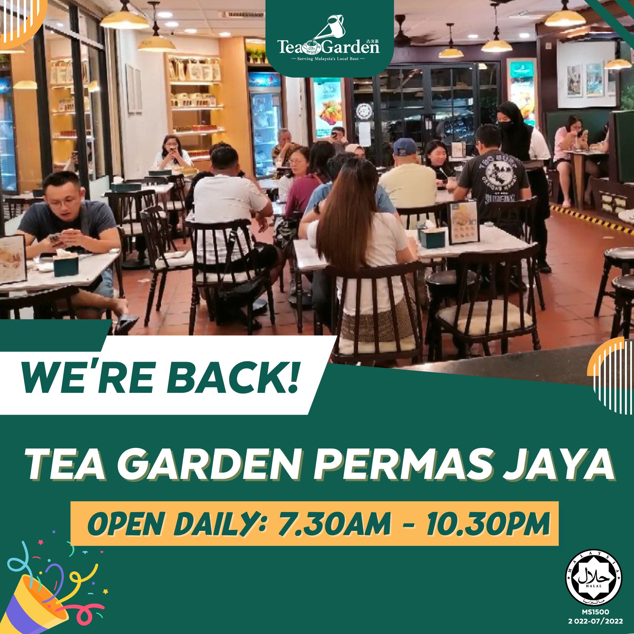 Tea - 【🎉 Tea Garden Permas Jaya is reopening today!🍽 】 Jom visit us to ...