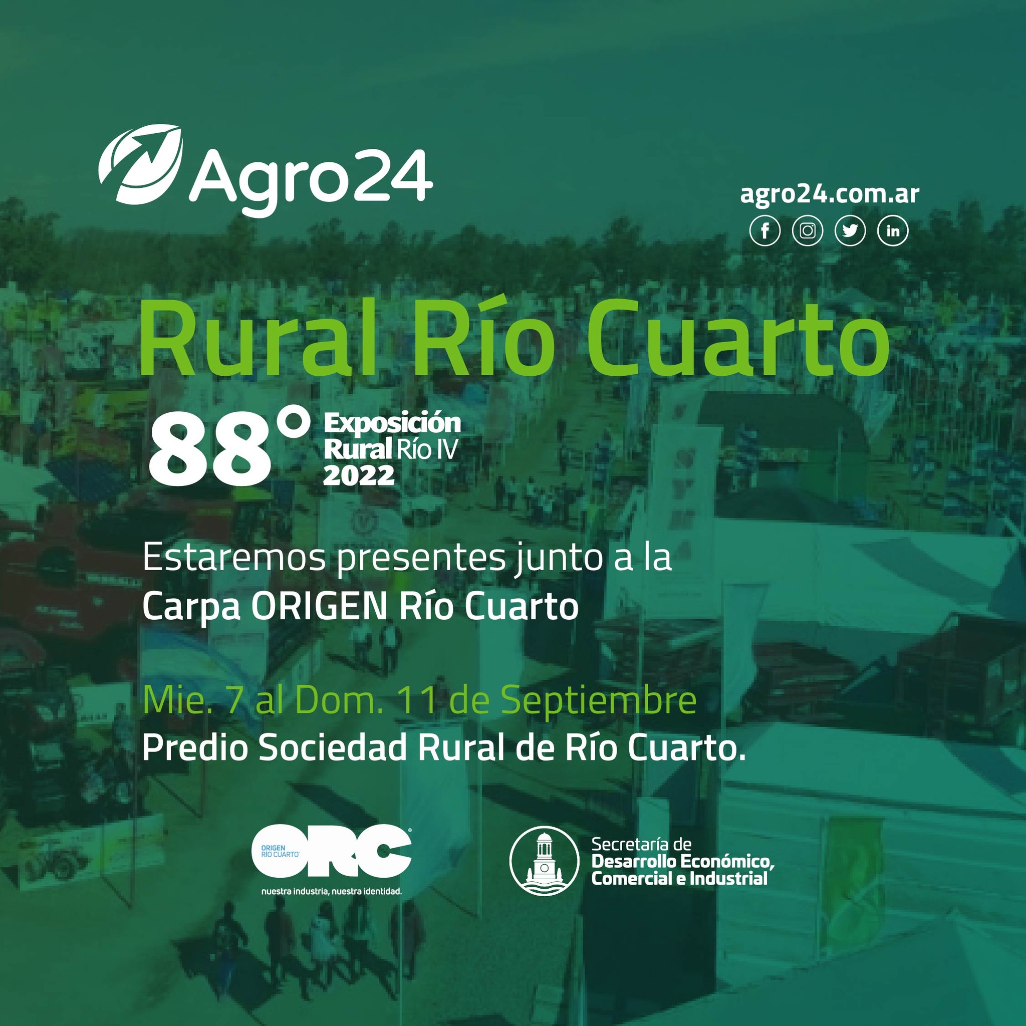 Agro24 - 👉 Vamos a ser partes de la Rural de Rio Cuarto!...