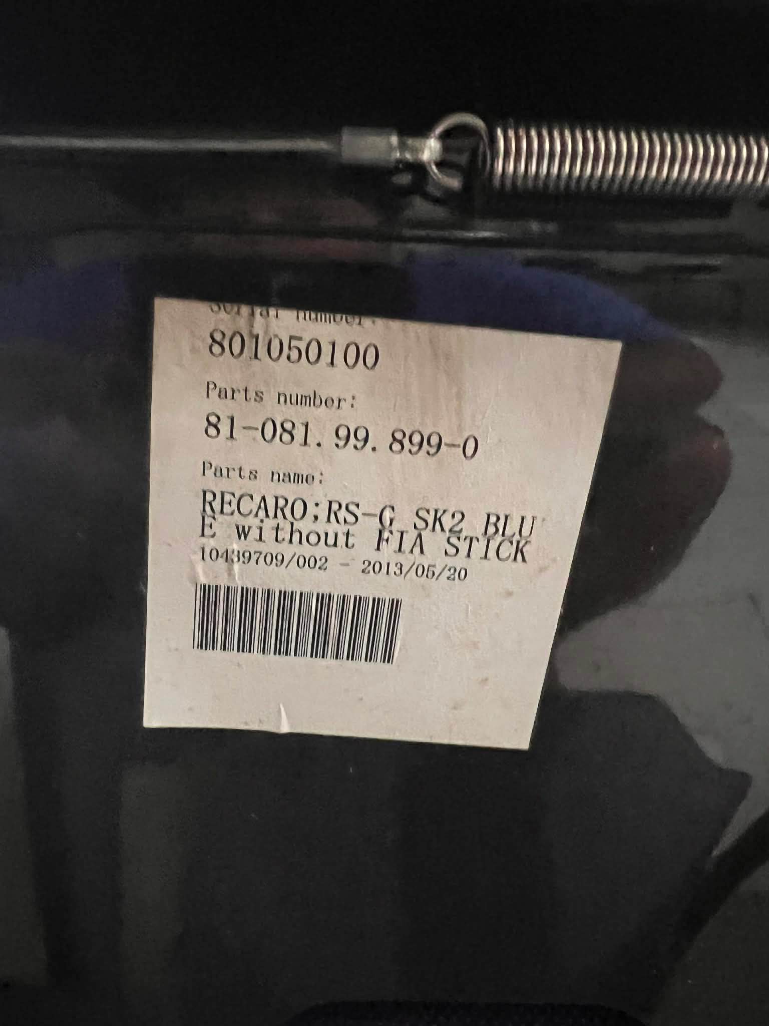 For sale Limited edition RECARO RS-G Sk2 Rare item Taytay Rizal 