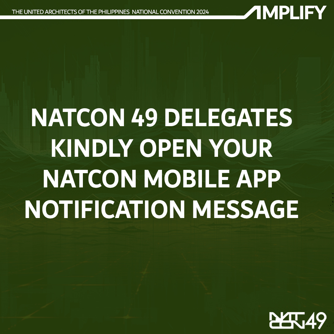 Amplify.Mag - 𝗡𝗘𝗪 𝗠𝗘𝗦𝗦𝗔𝗚𝗘 𝗔𝗟𝗘𝗥𝗧! Attention NATCON 49 Delegates: Please ...