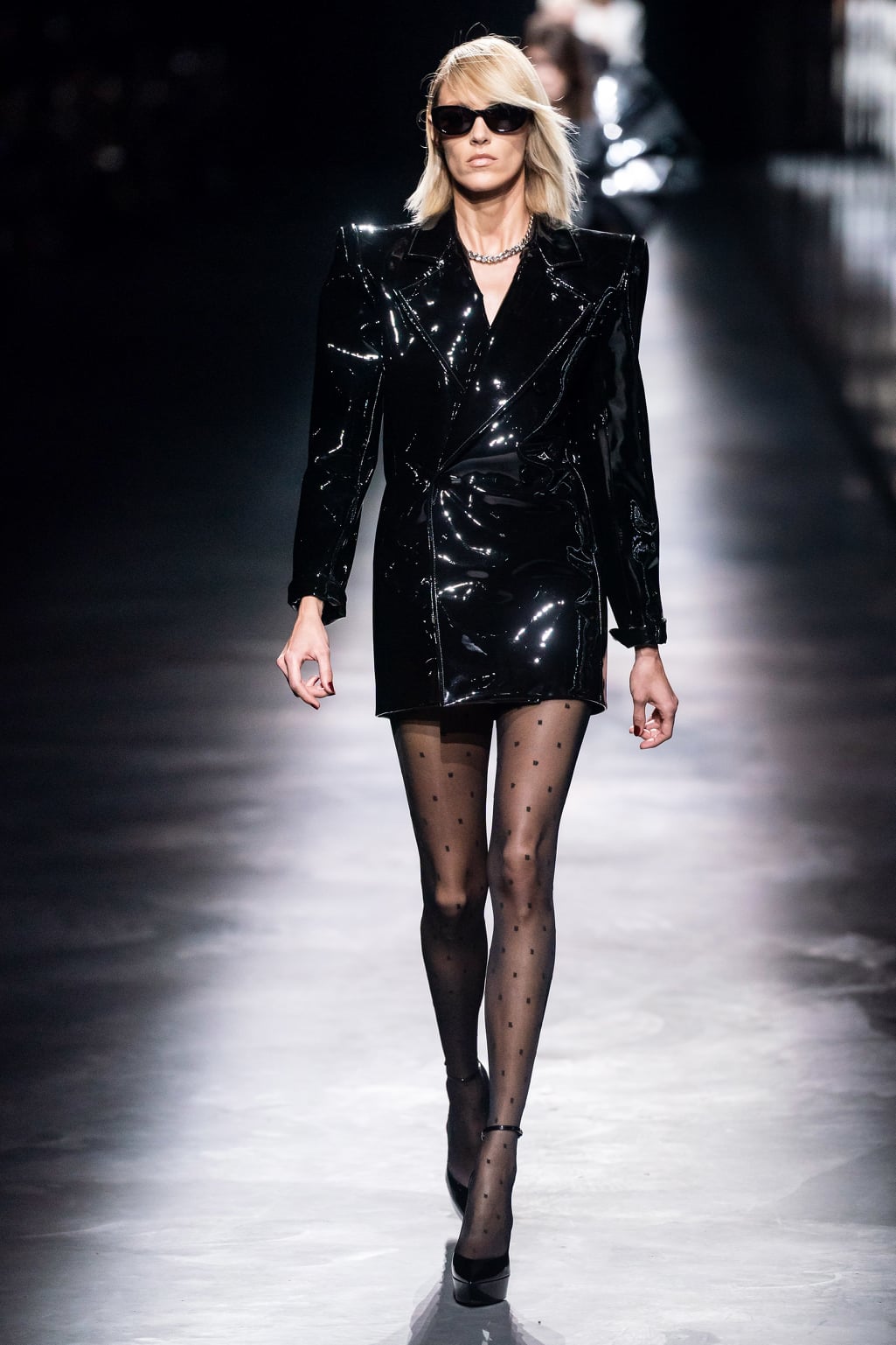 The former of Yves Saint Laurent produced a lavishly worked beaded