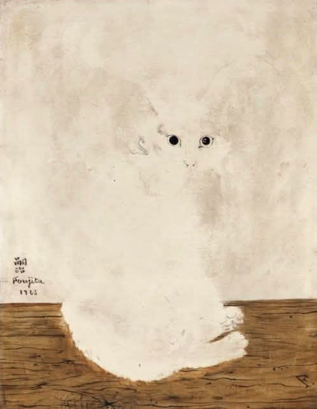 本 Foujita Grand fond blanc