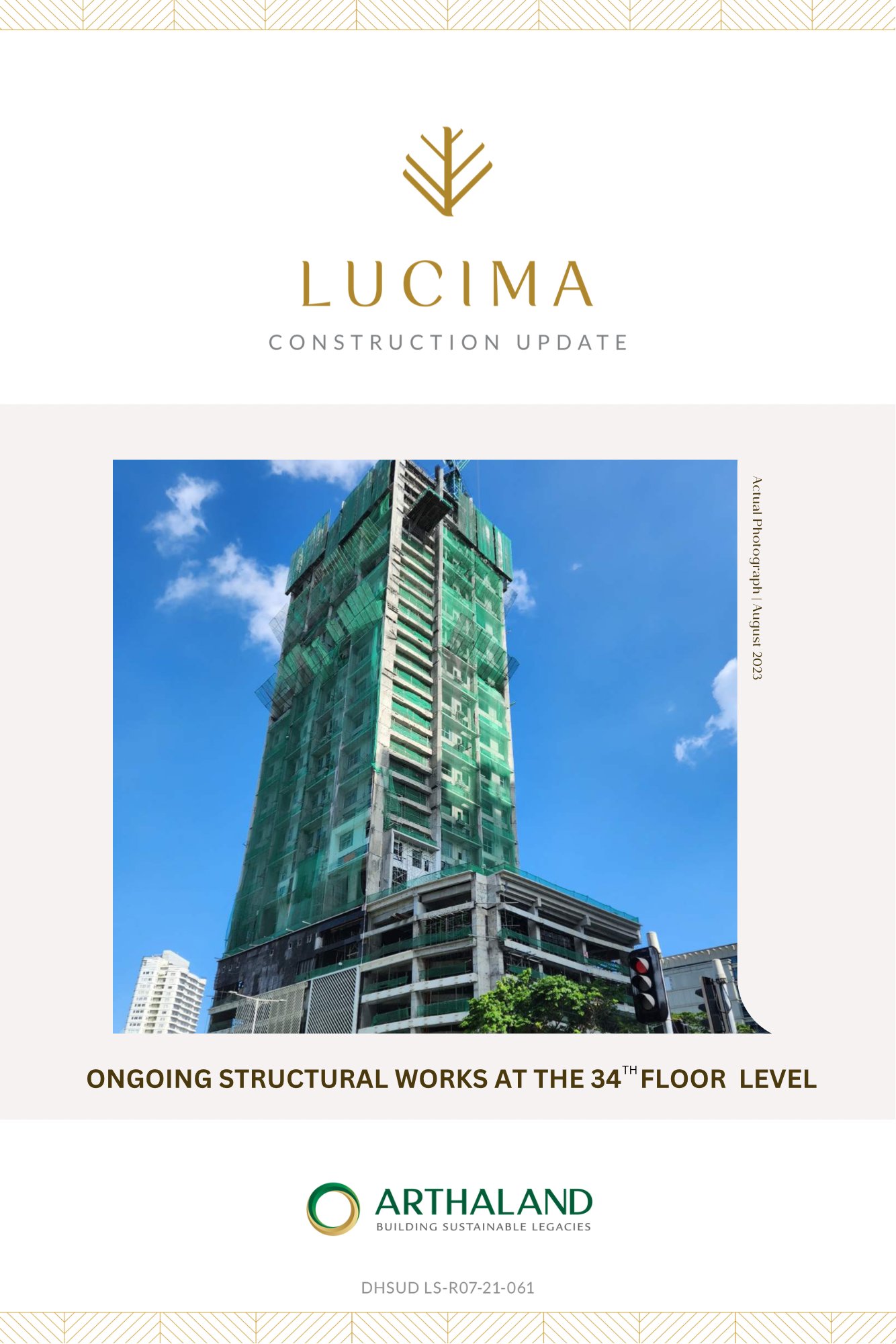 Lucima - CONSTRUCTION UPDATE AS OF AUGUST 2023 Lucima is...