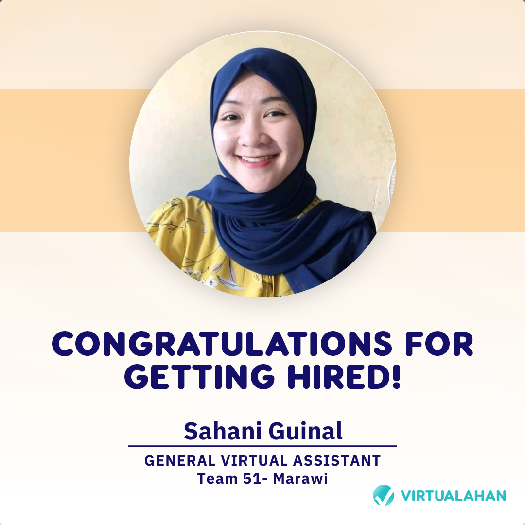 Virtualahan - Sahani Guinal is one of our scholars from...