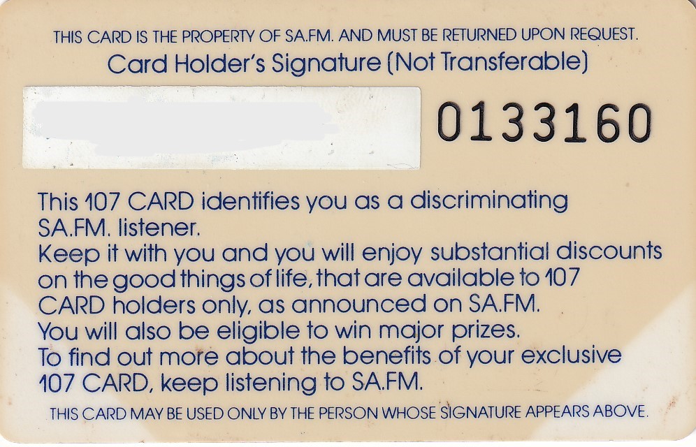 SA Throwbacks - Adelaide Nostalgia | It's not the oldest SAFM card in ...