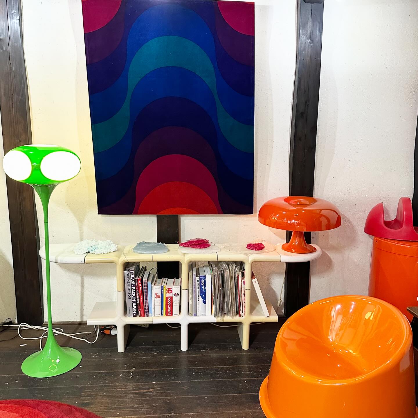 good old production 1969 Verner Panton chair orange Panto pop ABS 