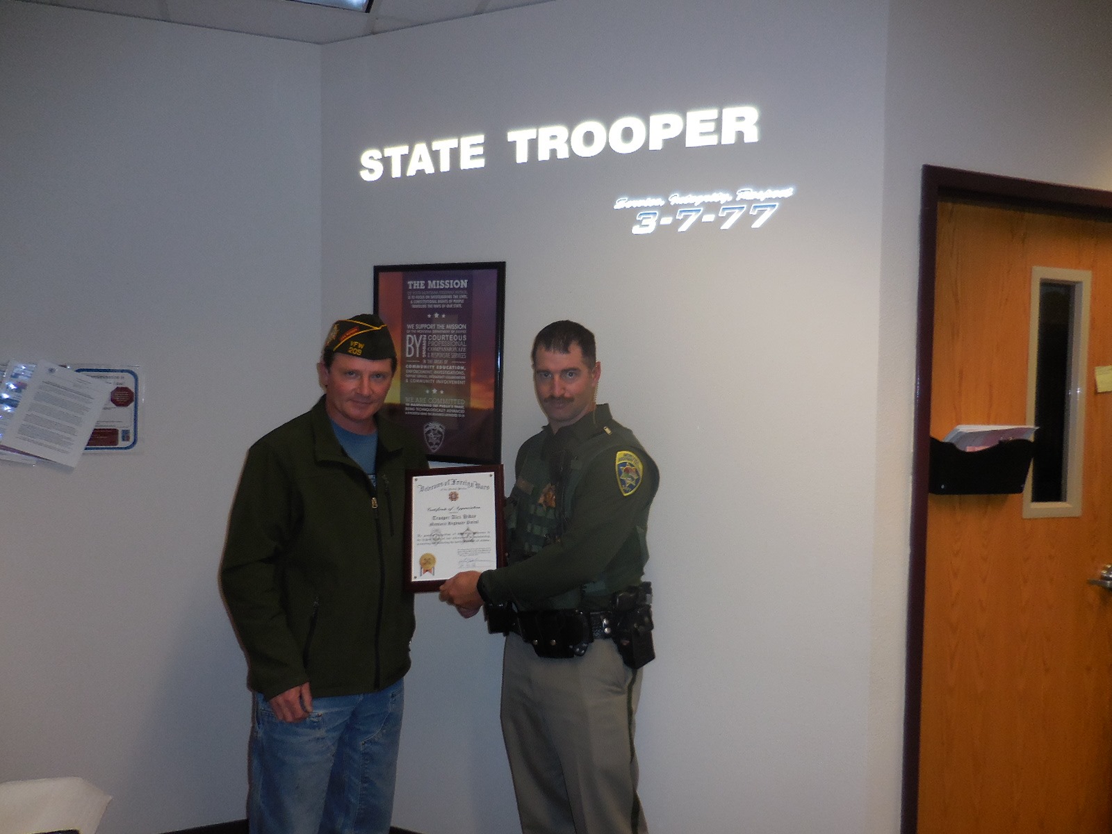 Montana Highway Patrol - Trooper Alex Hiday recently returned from a ...