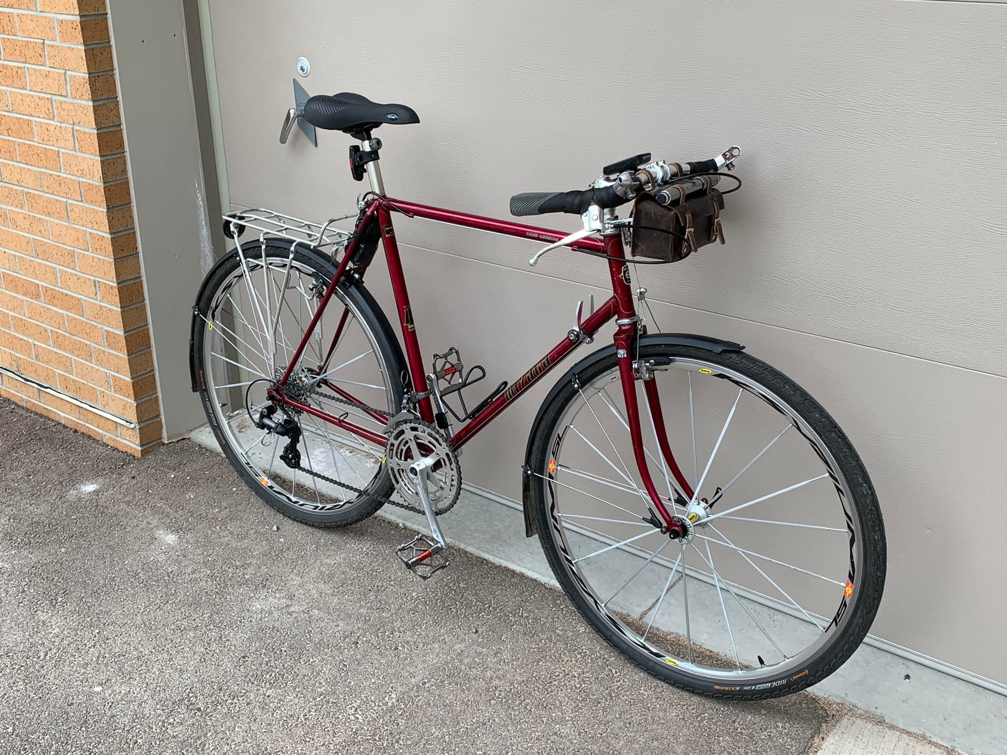 Cadre De Vélo Randonneuse Alex Singer Taille 65 - Kit Cadre Avec Fourche Nitto, Bois Grand, Occasion